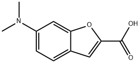 6-(dimethylamino)benzofuran-2-carboxylic acid Struktur