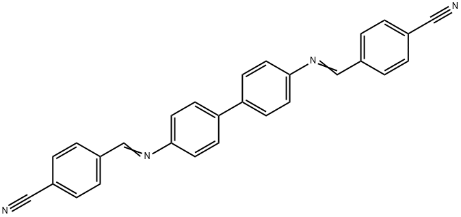 4,4'-[4,4'-biphenyldiylbis(nitrilomethylylidene)]dibenzonitrile Struktur