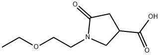 1-(2-ethoxyethyl)-5-oxopyrrolidine-3-carboxylic acid Struktur