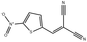 2-[(5-nitrothiophen-2-yl)methylidene]propanedinitrile Struktur