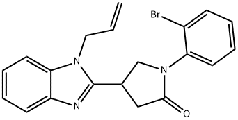 4-(1-allyl-1H-benzo[d]imidazol-2-yl)-1-(2-bromophenyl)pyrrolidin-2-one Struktur