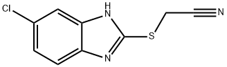 [(5-chloro-1H-benzimidazol-2-yl)sulfanyl]acetonitrile Struktur