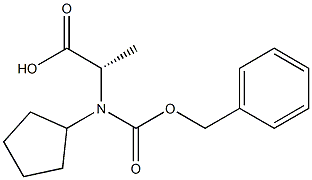 N-Cbz-RS-Cyclopentylalanine Struktur