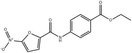 ethyl 4-({5-nitro-2-furoyl}amino)benzoate Struktur