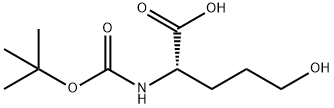 N-Boc-5-hydroxy-DL-Norvaline Struktur