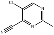 5-Chloro-2-methyl-4-pyrimidinecarbonitrile Struktur