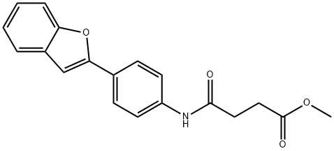 methyl 4-{[4-(1-benzofuran-2-yl)phenyl]amino}-4-oxobutanoate Struktur