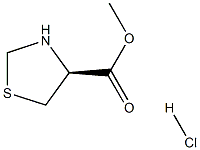 S-4-Thiazolidinecarboxylic acid methyl ester hydrochloride Struktur