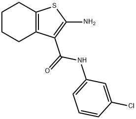 2-amino-N-(3-chlorophenyl)-4,5,6,7-tetrahydro-1-benzothiophene-3-carboxamide Struktur