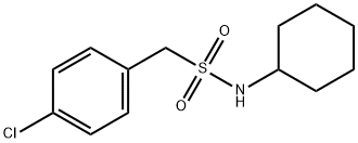 1-(4-chlorophenyl)-N-cyclohexylmethanesulfonamide Struktur