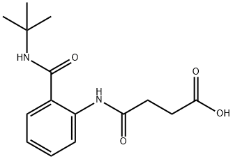 4-({2-[(tert-butylamino)carbonyl]phenyl}amino)-4-oxobutanoic acid Struktur