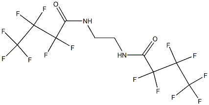 2,2,3,3,4,4,4-heptafluoro-N-[2-(2,2,3,3,4,4,4-heptafluorobutanoylamino)ethyl]butanamide Struktur