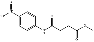 methyl 4-[(4-nitrophenyl)amino]-4-oxobutanoate Struktur