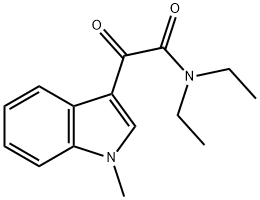 N,N-Diethyl-2-(1-methyl-1H-indol-3-yl)-2-oxo-acetamide Struktur