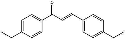 (2E)-1,3-bis(4-ethylphenyl)prop-2-en-1-one Struktur