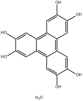 Triphenylene-2,3,6,7,10,11-hexaol hydrate Struktur