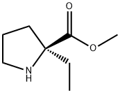 (S)-METHYL-2-ETHYLPYRROLIDINE-2-CARBOXYLATE Struktur