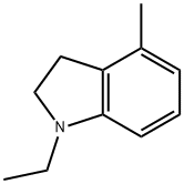 1-ethyl-4-methyl-2,3-dihydro-1H-indole Struktur