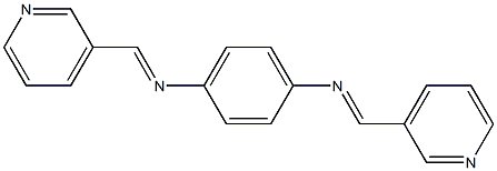 N,N'-bis(3-pyridinylmethylene)-1,4-benzenediamine Struktur