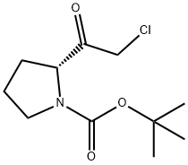 (R)-tert-butyl 2-(2-chloroacetyl)pyrrolidine-1-carboxylate Struktur