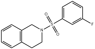 2-(3-fluorophenyl)sulfonyl-3,4-dihydro-1H-isoquinoline Struktur