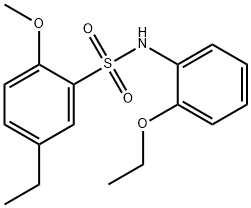 N-(2-ethoxyphenyl)-5-ethyl-2-methoxybenzenesulfonamide Struktur