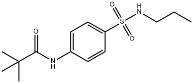 2,2-dimethyl-N-[4-(propylsulfamoyl)phenyl]propanamide Struktur