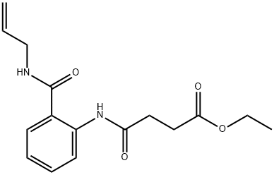 ethyl 4-({2-[(allylamino)carbonyl]phenyl}amino)-4-oxobutanoate Struktur