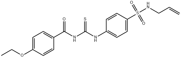 N-[({4-[(allylamino)sulfonyl]phenyl}amino)carbonothioyl]-4-ethoxybenzamide Struktur