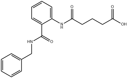 5-({2-[(benzylamino)carbonyl]phenyl}amino)-5-oxopentanoic acid Struktur