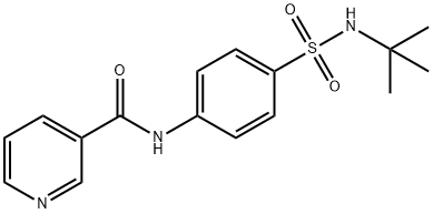 N-[4-(tert-butylsulfamoyl)phenyl]pyridine-3-carboxamide Struktur