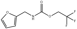 2,2,2-trifluoroethyl N-(furan-2-ylmethyl)carbamate Struktur