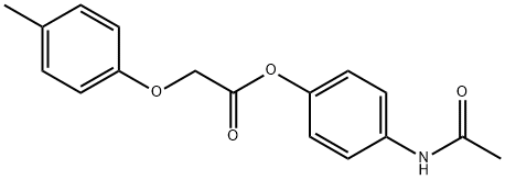 4-(acetylamino)phenyl (4-methylphenoxy)acetate Struktur