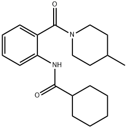 N-[2-(4-methylpiperidine-1-carbonyl)phenyl]cyclohexanecarboxamide Struktur