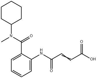 (E)-4-[2-[cyclohexyl(methyl)carbamoyl]anilino]-4-oxobut-2-enoic acid Struktur