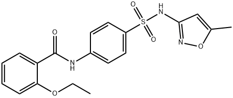 2-ethoxy-N-[4-[(5-methyl-1,2-oxazol-3-yl)sulfamoyl]phenyl]benzamide Struktur