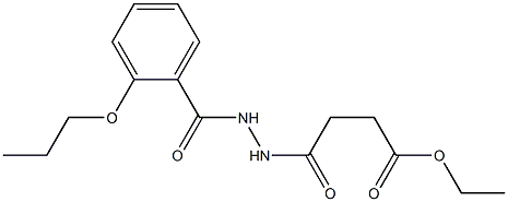 ethyl 4-oxo-4-[2-(2-propoxybenzoyl)hydrazinyl]butanoate Struktur