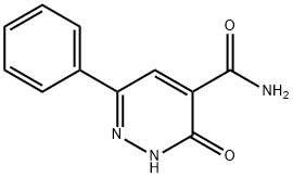 3-OXO-6-PHENYL-2,3-DIHYDROPYRIDAZINE-4-CARBOXAMIDE Struktur