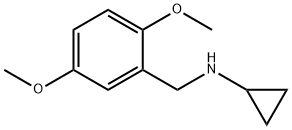 N-[(2,5-dimethoxyphenyl)methyl]cyclopropanamine Struktur