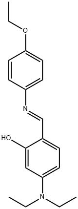 (E)-5-(diethylamino)-2-(((4-ethoxyphenyl)imino)methyl)phenol Struktur