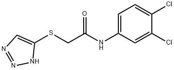 N-(3,4-dichlorophenyl)-2-(1H-1,2,3-triazol-5-ylsulfanyl)acetamide Struktur