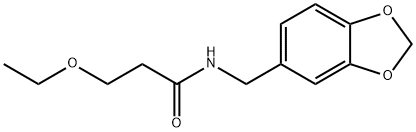 N-(1,3-benzodioxol-5-ylmethyl)-3-ethoxypropanamide Struktur