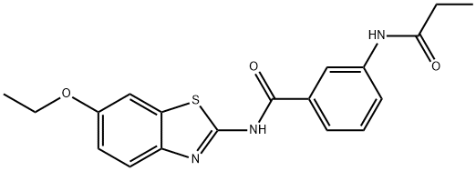 N-(6-ethoxy-1,3-benzothiazol-2-yl)-3-(propanoylamino)benzamide Struktur