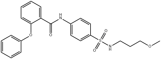 N-{4-[(3-methoxypropyl)sulfamoyl]phenyl}-2-phenoxybenzamide Struktur