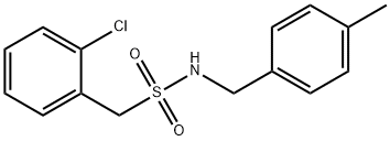 1-(2-chlorophenyl)-N-[(4-methylphenyl)methyl]methanesulfonamide Struktur