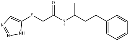 N-(4-phenylbutan-2-yl)-2-(1H-1,2,3-triazol-5-ylsulfanyl)acetamide Struktur