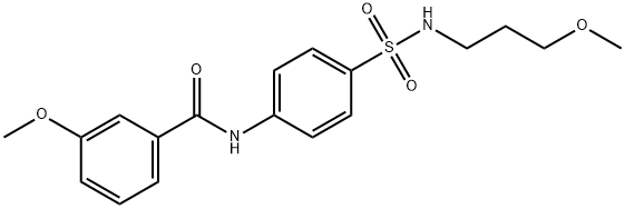 3-methoxy-N-{4-[(3-methoxypropyl)sulfamoyl]phenyl}benzamide Struktur