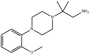 2-[4-(2-Methoxy-phenyl)-piperazin-1-yl]-2-methyl-propylamine Struktur