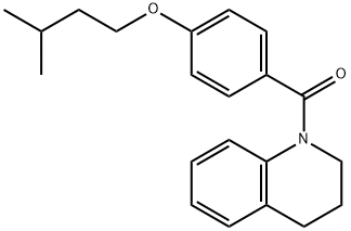 3,4-dihydro-2H-quinolin-1-yl-[4-(3-methylbutoxy)phenyl]methanone Struktur