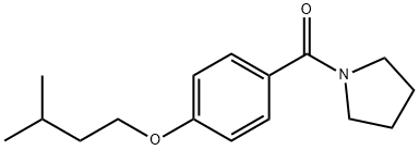 1-[4-(3-methylbutoxy)benzoyl]pyrrolidine Struktur